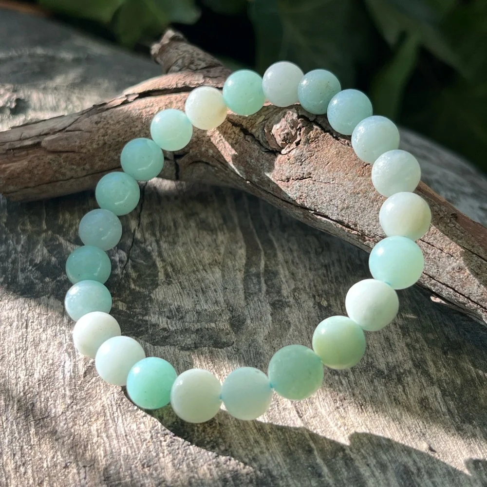 8mm stretchable carribean calcite‎ bracelet